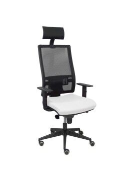 Cadeira de escritório com apoio para a cabeça Horna P&C SBALI10 Branco