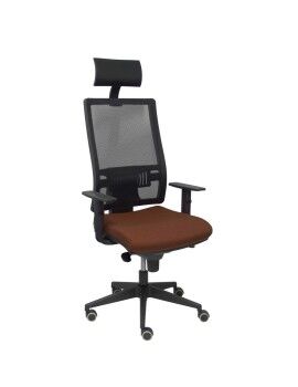 Cadeira de escritório com apoio para a cabeça Horna P&C BALI463 Catanho escuro