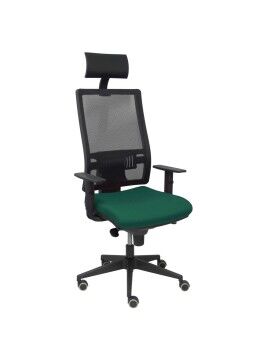 Cadeira de escritório com apoio para a cabeça Horna P&C BALI426 Verde-escuro