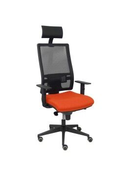 Cadeira de escritório com apoio para a cabeça Horna P&C BALI305 Laranja escuro