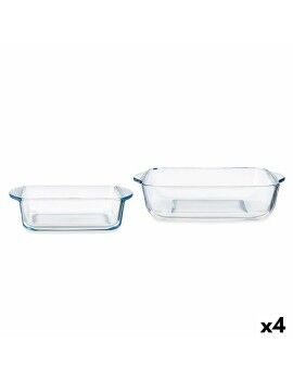 Set de Fuentes de Cocina Borcam Cuadrada (4 Unidades)