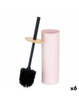 Piaçaba Cor de Rosa Metal Bambu Plástico 9,5 X 27 X 9,5 cm (6 Unidades)