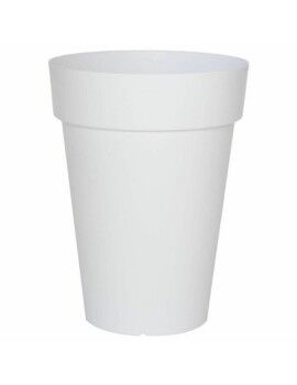 Vaso Riviera Branco Plástico Quadrado Ø 40 cm