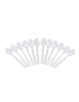 Set de cucharas reutilizables Algon Postre Transparente 12 Unidades 14 cm