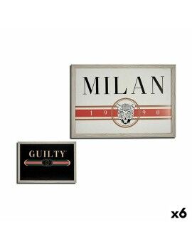 Cuadro GUILTY MILAN Aglomerado 46 x 2 x 66 cm (6 Unidades)