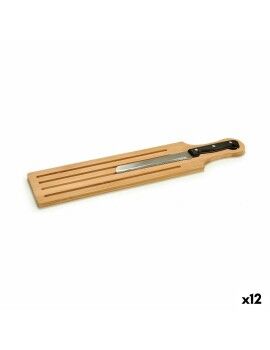 Tábua de Bambu para Cortar Pão Bambu 10,5 x 2,5 x 49,5 cm (12 Unidades)