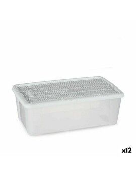 Caja de Almacenaje con Tapa Stefanplast Elegance Blanco Plástico 5 L 19,5 x 11,5 x 33 cm (12...