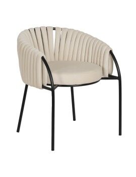 Cadeira Branco Preto 60 x 49 x 70 cm