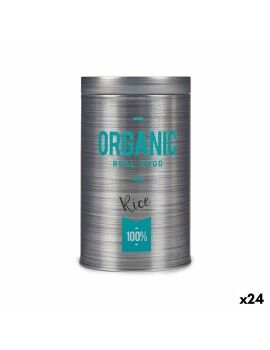 Bote Organic Arroz Gris Hojalata 10,4 x 18,2 x 10,4 cm (24 Unidades)