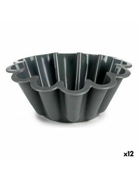 Molde para Flan Alto Silicona 1,5 L 24,5 x 8,5 x 24,5 cm (12 Unidades)