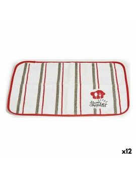 Salvamantel Bon Appetit Blanco Rojo 33 x 0,3 x 48 cm (12 Unidades)