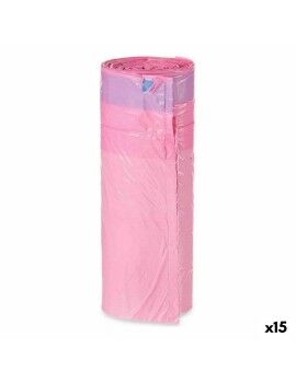 Bolsas de Basura Perfumado Autocierre Rosa Polietileno 15 Unidades 30 L