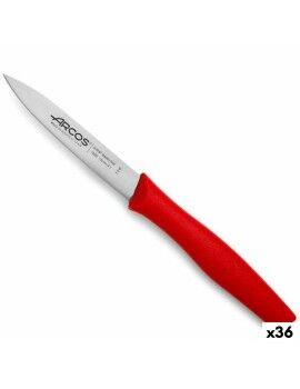 Cuchillo Mondador Arcos Rojo Acero Inoxidable Polipropileno 10 cm (36 Unidades)