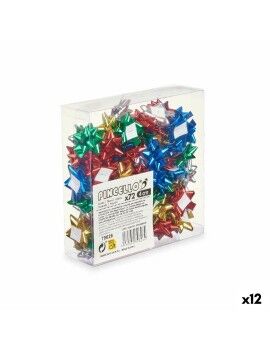 Argolas Brilho Multicolor PVC 4 cm (12 Unidades)