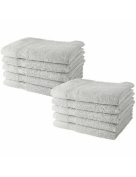 Jogo de toalhas TODAY Branco 50 x 90 cm 10 Peças