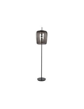 Luminária de chão Home ESPRIT Preto Cinzento Metal Cristal 35 x 35 x 168 cm