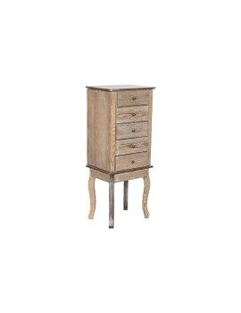 Joyero de Pie Home ESPRIT Natural Espejo Madera MDF 37 x 28 x 91,5 cm