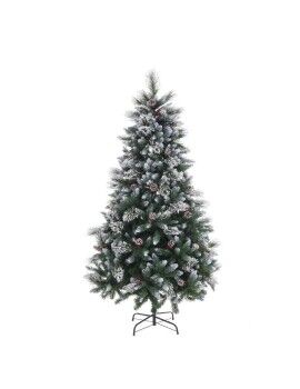 Árvore de Natal Branco Vermelho Verde Natural PVC Metal Polietileno Plástico 180 cm