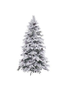 Árbol de Navidad Blanco Verde PVC Metal Polietileno 180 cm