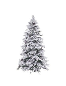 Árvore de Natal Branco Verde PVC Metal Polietileno 180 cm