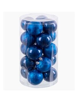 Bolas de Natal Azul Plástico 6 x 6 x 6 cm (20 Unidades)