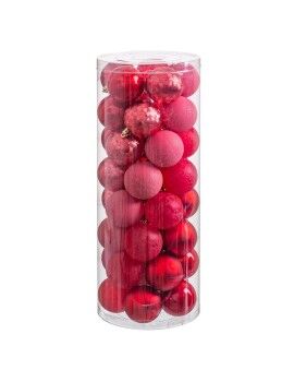 Bolas de Natal Vermelho Plástico 6 x 6 x 6 cm (40 Unidades)