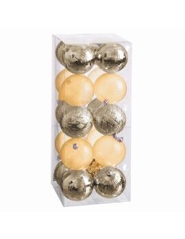 Bolas de Natal Dourado 8 x 8 x 8 cm (20 Unidades)