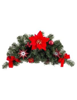 Colgador para Puertas Navidad Rojo Verde Plástico Tejido 60 cm