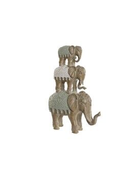 Figura Decorativa Home ESPRIT Branco Elefante Colonial 24,5 x 9,5 x 35 cm