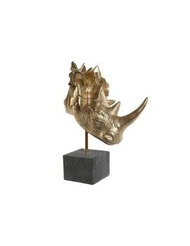 Figura Decorativa Home ESPRIT Preto Dourado 33 x 24 x 43,5 cm