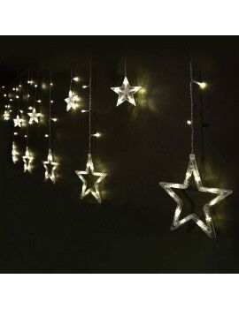 Cortina de luzes LED Cálido Estrelas