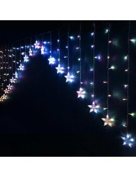 Cortina de luzes LED Multicolor Estrelas