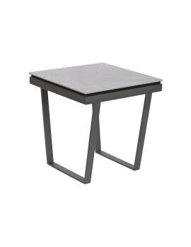 Mesa de apoio Home ESPRIT Cinzento Metal 51 x 51 x 53 cm