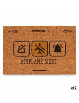Tapete Airplane Mode Amarelo Natural 60 x 1 x 40 cm (12 Unidades)