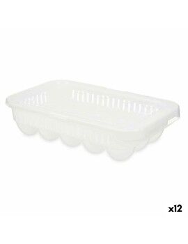 Copo para ovos Branco Transparente Plástico 17,5 x 7 x 28,5 cm (12 Unidades)