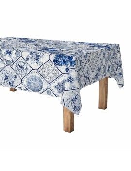 Toalha de mesa em rolo Exma Antimanchas Azul Cerâmica 140 cm x 25 m