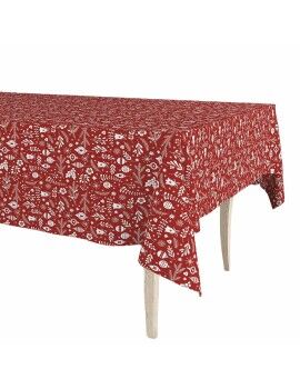 Toalha de mesa em rolo Exma Borracha Vermelho Natal 140 cm x 25 m