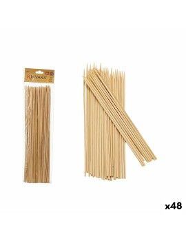 Conjunto de Espetos para Churrascos Bambu 0,3 x 30 x 0,3 cm (48 Unidades)