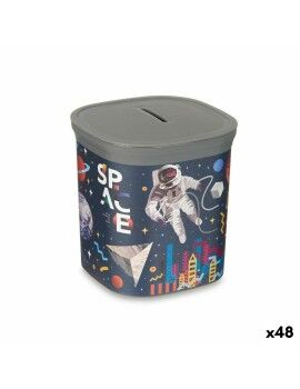 mealheiro Multicolor Astronauta Plástico 9 x 10,2 x 9 cm (48 Unidades)