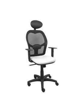 Cadeira de escritório com apoio para a cabeça P&C B10CRNC Branco
