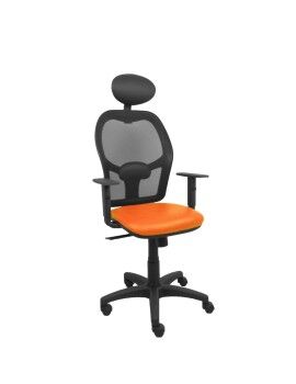 Cadeira de escritório com apoio para a cabeça P&C B10CRNC Laranja