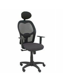 Cadeira de escritório com apoio para a cabeça P&C B10CRNC Cinzento escuro