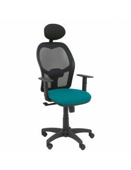 Cadeira de escritório com apoio para a cabeça P&C B10CRNC Verde/Azul