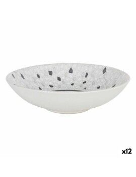 Plato Hondo La Mediterránea Barroc Porcelana (12 Unidades) (ø 21 x 5,3 cm)