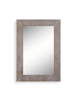 Espelho de parede Versa Madeira de paulónia Espelho 2 x 76 x 54 cm