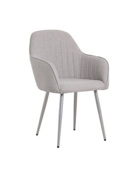 Cadeira Home ESPRIT Cinzento Prateado 55 x 55,5 x 88 cm