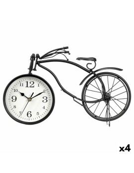 Tafelklok Bicicleta Preto Metal 36 x 22 x 7 cm (4 Unidades)