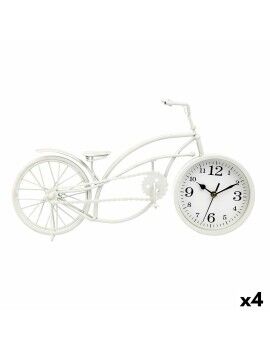 Tafelklok Bicicleta Branco Metal 42 x 24 x 10 cm (4 Unidades)