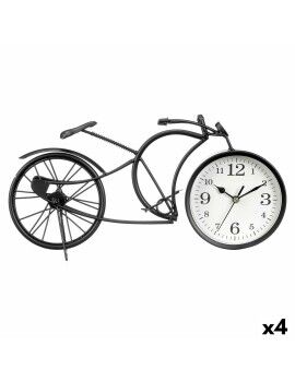 Tafelklok Bicicleta Preto Metal 40 x 19,5 x 7 cm (4 Unidades)