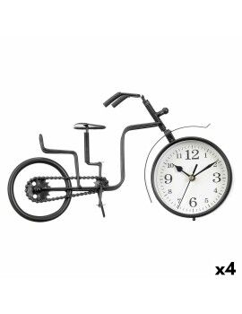 Tafelklok Bicicleta Preto Metal 33 x 21 x 4 cm (4 Unidades)